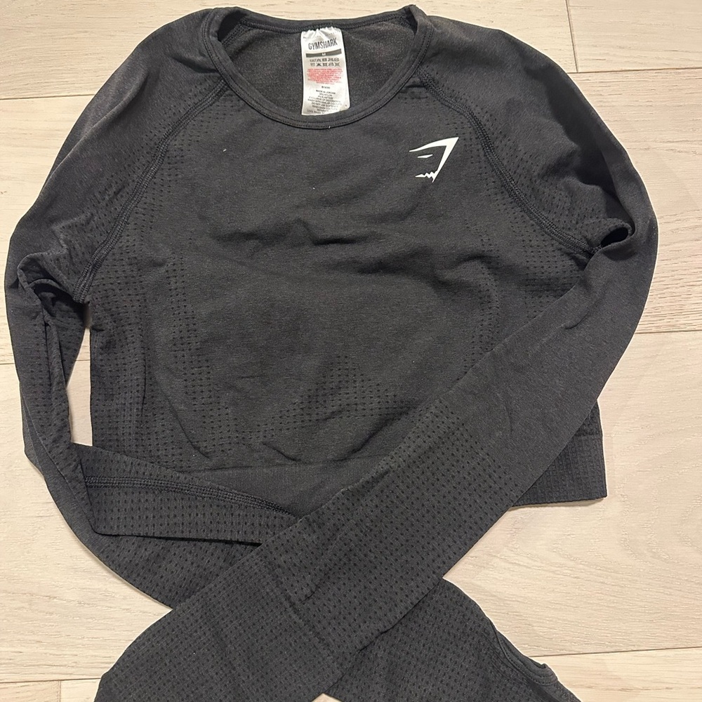 Gymshark Charcoal Long Sleeve Top